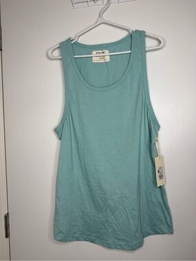 NWT Flawed Urban Heritage Soft Scoop Neck Tank Top in Light Teal Small